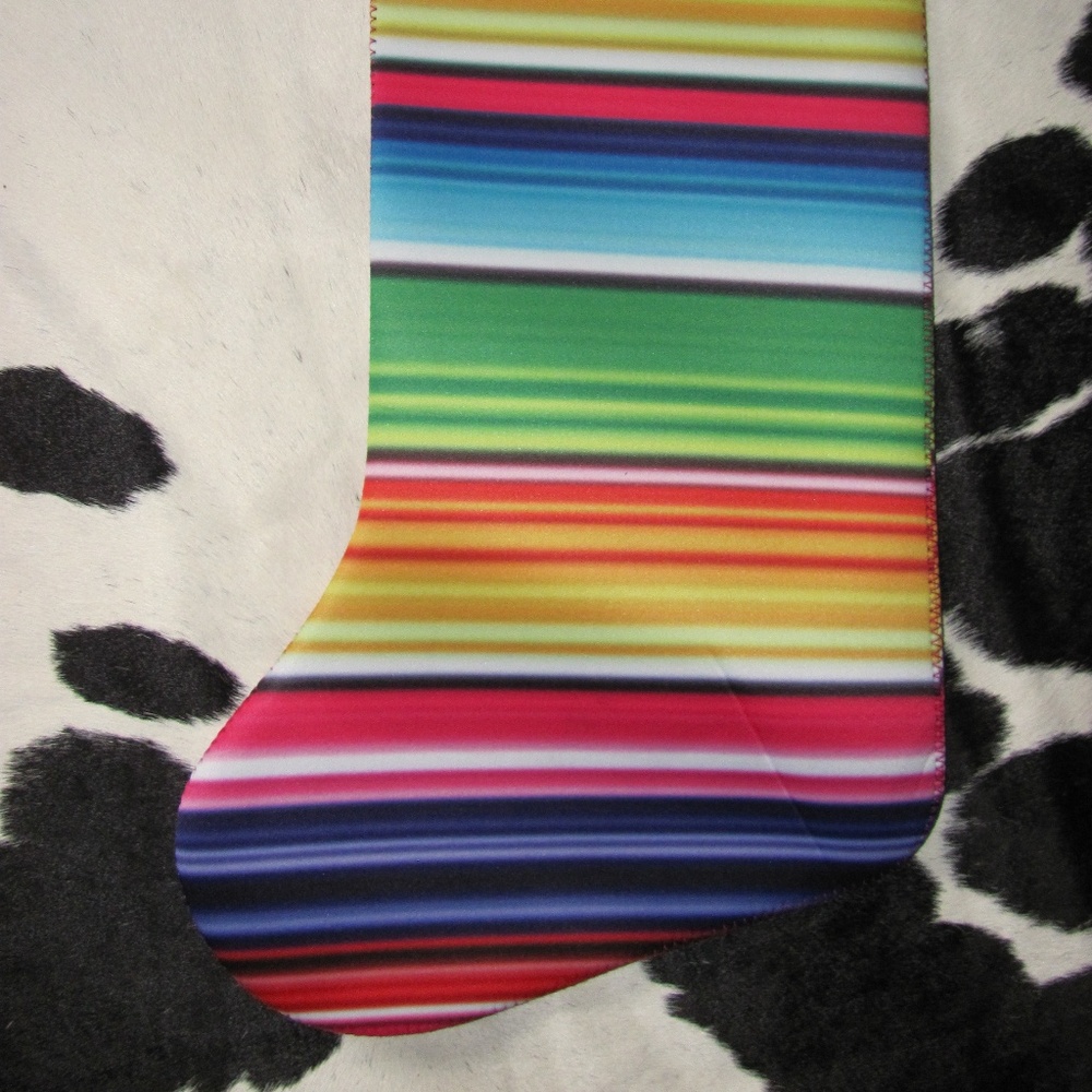 SERAPE PRINT CHRISTMAS STOCKING BRAND NEW IN PACKA